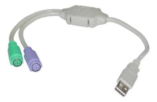Imagen 2 de 3 de Cable Adaptador Usb Ps2 Para Teclado Mouse Windows,mac,linux