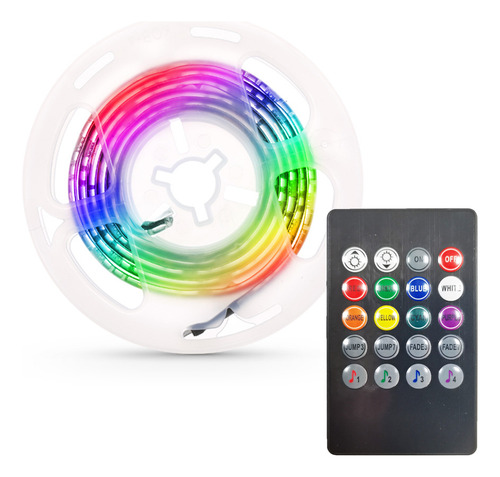 Tira De Luz Led Para Pc/tv, Alimentada Por Usb, Control Remo