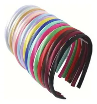 Comprar 10 Vinchas De Satén 10 Colores Diferentes 1cm Ancho