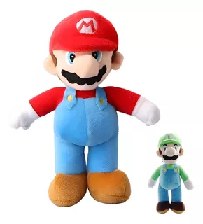 25 Cm Muñeco Peluche Super Mario Bros Modelo Luigi Calidad