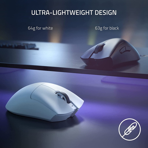 Mouse Inalambrico Gamer Razer Deathadder V3 Pro - Blanco