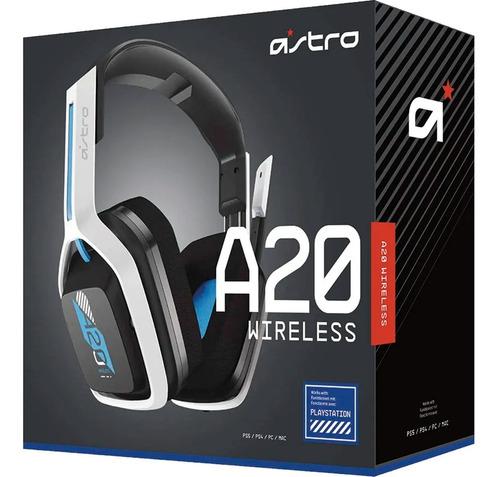 Audífono C/micrófono Astro A20 Wireless Ps4/5 White/blue