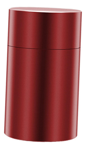 Contenedor De Almacenamiento De Aluminio, Lata De Metal Rojo