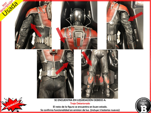 Hot Toys Mms308 Ant Man Scott Lang Escala 1/6 (Usado)