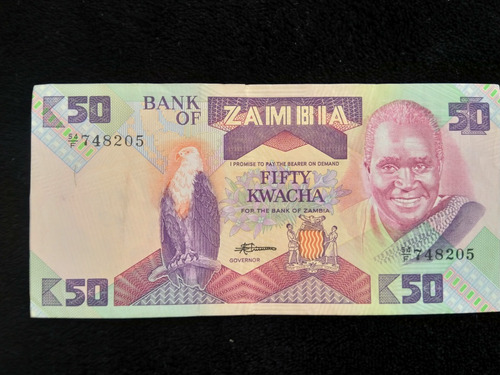 Billete Zambia 50 Kwacha 