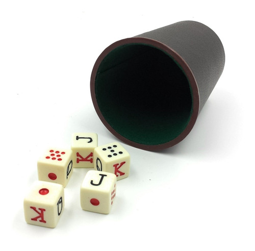 Accesorios De Juego Cubilete 5 Dados Fournier Poker Juego