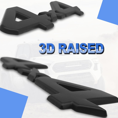 Insignia Universal De 4 X 4 Con Logotipo 3d, Repuesto De Adh