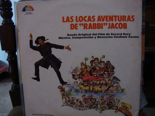 Vinilo Las Locas Aventuras Rabbi Jacob Vladimir Cosma Bs1