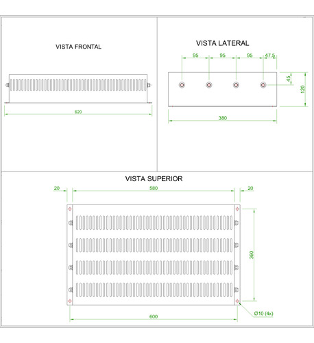 Resistor De Frenagem 4kw 47r Ip20 100%ed