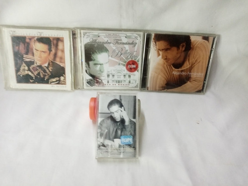 3 Cd's Uno Doble Mas Cassette De Alejandro Fernández (Usado)