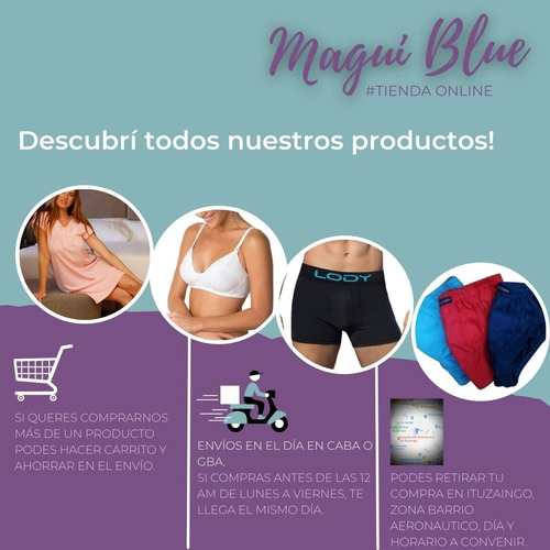 Imagen 9 de 10 de Camisón Maternal + Bata + Corpiño + Dos Bombachas Post Parto
