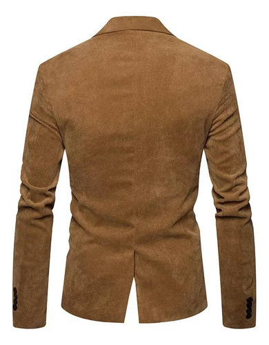 T Saco Blazer Hombre De Pana Slim Fit Casual Cuello En V