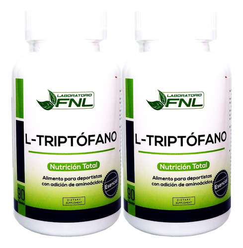 2 X L-triptofano 180 Cap 250 Mg Buen Sueño Adios Al Stress