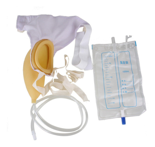  Coletor De Urina Masculino Com Bolsa 1000ml Incontinência