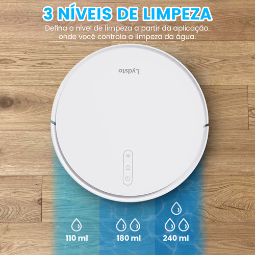 Robô Aspirador De Pó Lydsto G1 4000pa Mapeamento Mi Home