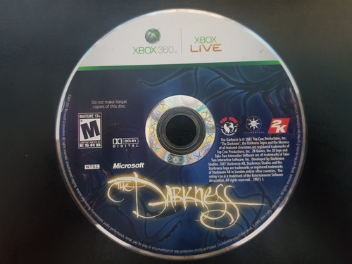 The Darkness Para Xbox 360 Físico Original Solo Disco