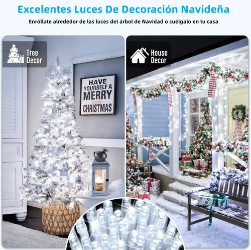 8 Modos 10m 100led Decoración Luces De Navidad