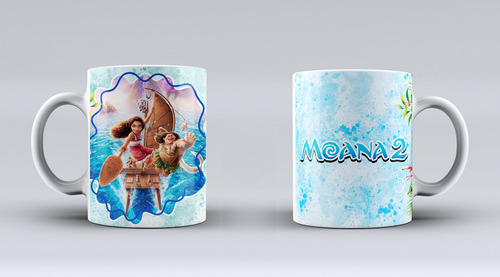Tazas Personalizadas - Moanaa 2 - Lote * 10 Agua Moana 2