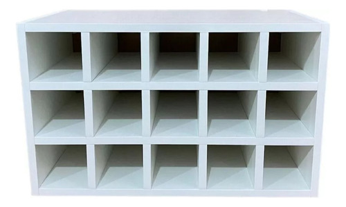 Adega De Vinho Nicho Para 15 Garrafas Mdf Branco 60x36x30