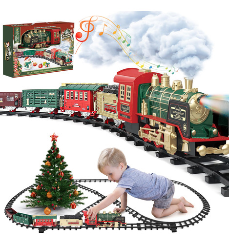 Juego De Tren Para Niños Juguetes De Tren De Navidad Con