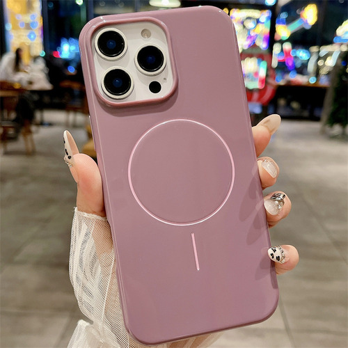 Funda Magnética De Carga Inalámbrica De Círculo Delgado Para Apple Phone