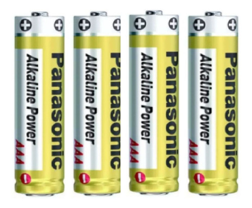 Imagen 1 de 5 de Pila Aaa Alcalina Panasonic 1.5 V X 4 Unidades