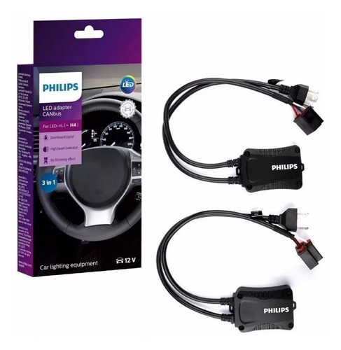 Par De Canbus Canceller Philips H4 Original Tira Erro Falhas