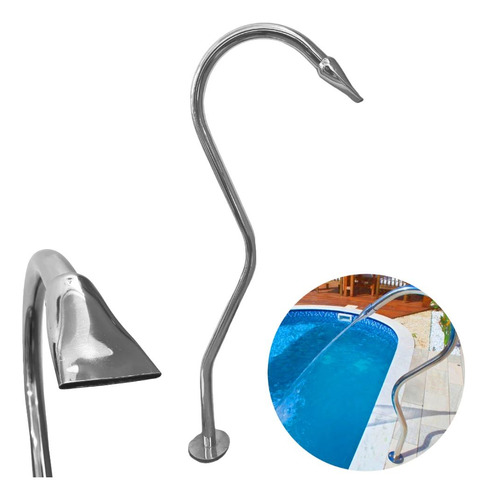 Cascata Para Piscina Tubular Flamingo Em Aço Inox