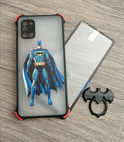 Funda Huawei Y8p Con Mica Super Heroes Batman Niño Hombre