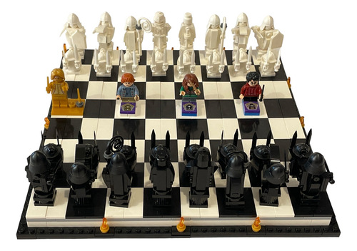 Ajedrez De Harry Potter De Bloques Bricks 876pz + 4 Figuras (Usado)