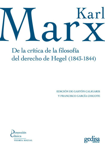 Libro De La Critica De La Filosofia Del Derecho De Hegel ...