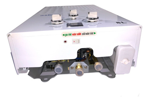 Boiler D/agua Para 1.5 Servicios. Gas Lp. Axcent Italy C8l Color Blanco Tipo De Gas Glp