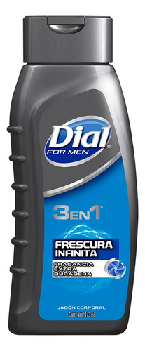 Jabón Corporal 3 En 1 Dial Frescura Infinita For Men 473 Ml