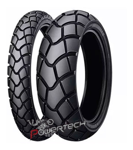 Cubierta Dunlop D604 90 / 90 - 21 Y 120 / 80 - 18 On Road