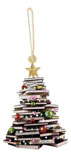 3 Adornos Para De Navidad Con Forma De Libro, Regalos Para A