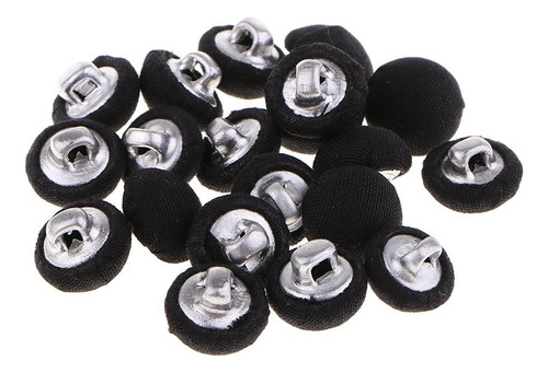 20 Piezas Botón Cubierto De Tela Hebilla Para Coser