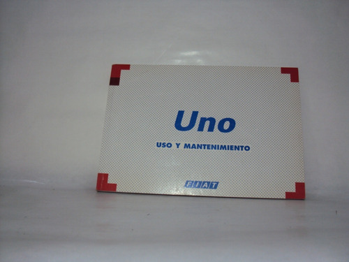 Libro Manual Uso Y Mantenimiento Fiat Uno