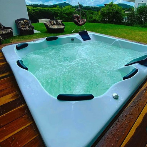 Spa Copacabana Hidro/aquecedor E Cromo 7 Lugares Completa !!