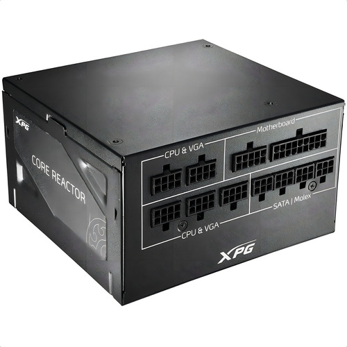 Fuente De Poder Xpg Core Reactor 750w, 80 Plus Gold, Modular