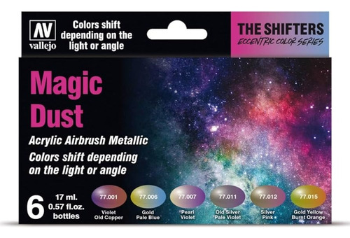Vallejo 77090 Magic Dust Colores Galaxia Contraste Cromatico