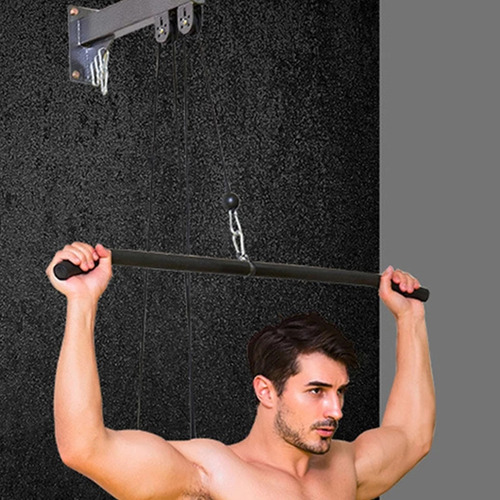 Barra Giratoria Recta Para Hacer Flexiones De Bíceps Con Emp