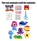 Kit Costura Fieltro For Niños 8 Piezas Con Animales Del