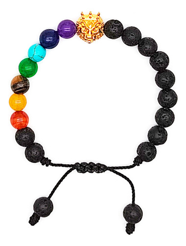 Pulsera 7 Chakras Cuarzos León Alfa