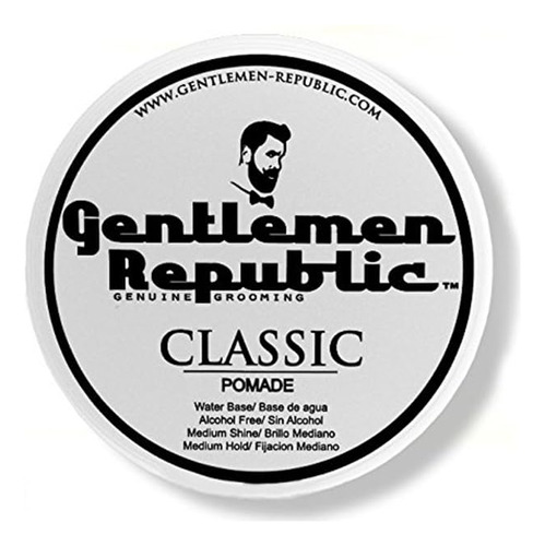 Gentlemen Republic Classic Pomade  Agarre Medio Y Brillo.