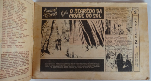 Capitão Z 1ª Série Nº 23 Ebal Mai 1953 1ª Publicação Do Capitão Video (aqui Chamado Coronel Taurus) (Usado)