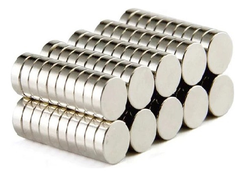 Imã Neodímio 8x3 Redondo Pequeno 8mm X 3mm N35 - 50 Peças
