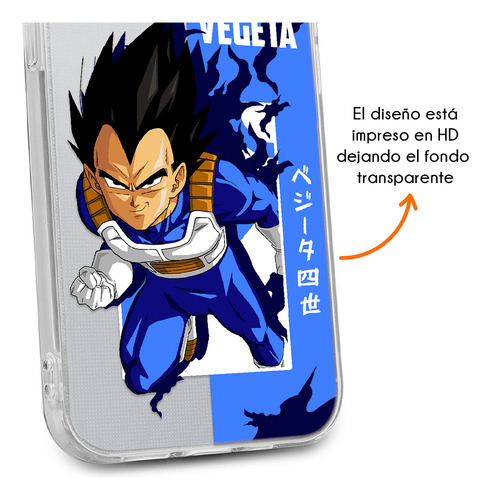 Funda Para iPhone Dragon Ball Z Vegeta Anticaídas Antigolpes