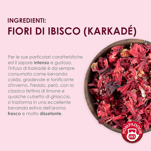 Te Pompadour Karkadé Flores Adecuado Para Dieta Vegana