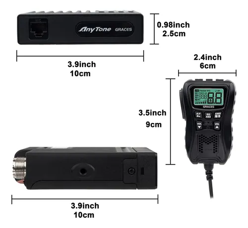 Cb Transceiver Graces Tamaño Pequeño Tono Ctcss Y Có...