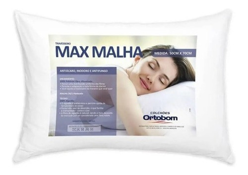 Travesseiro Max Malha Todas Formas De Dormir Ortobom